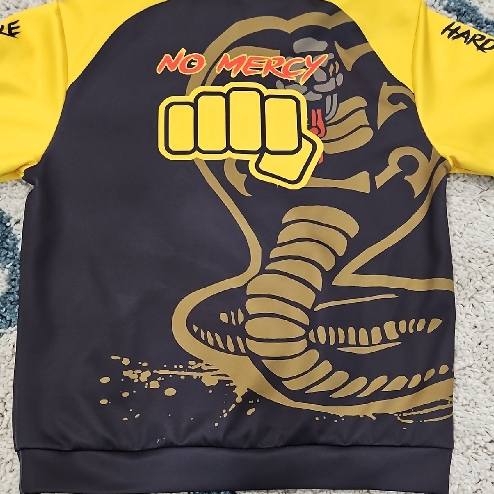 Yellow and Black Cobra Kai Hoodie - Picture 4 of 9